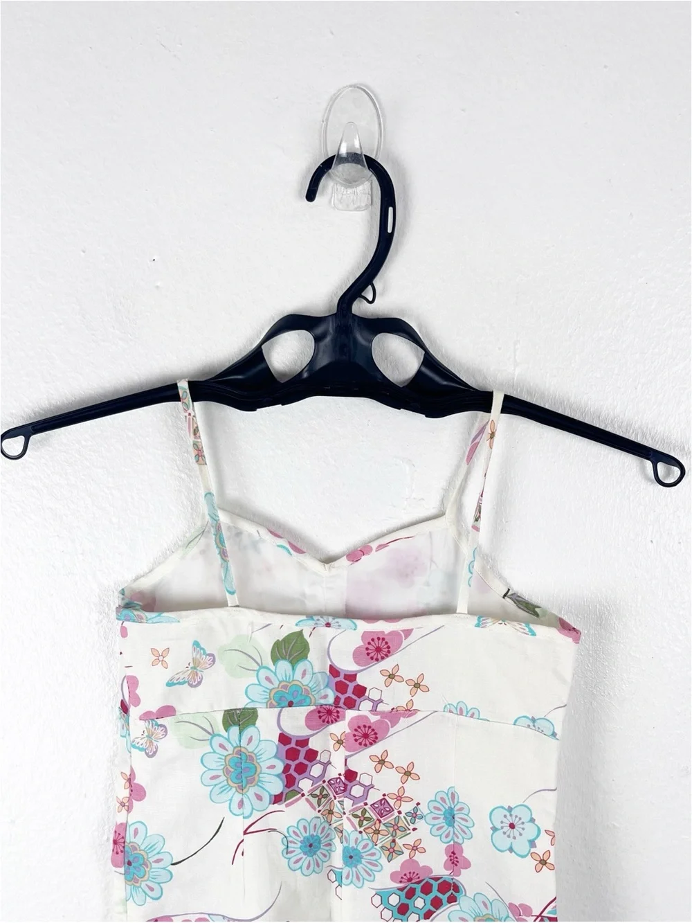 OLD NAVY Linen Cotton Blend Floral Lined Dress Girls Size 7
